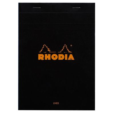 Rhodia Notizblock A5 geh lin Rd 80Bl schw