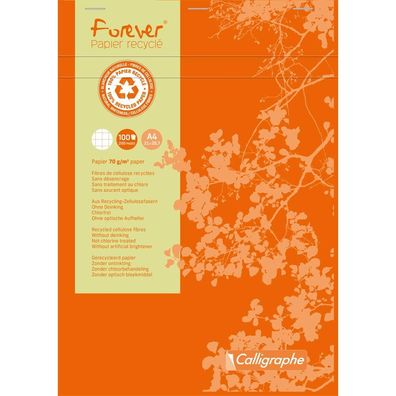 Clairefontaine Schreibblock Forever A4 100Bl geh kar