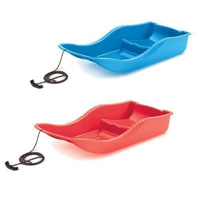 Bobschlitten Bob Schlitten Rodel Schneegleiter mit Zugseil Kinder Snow