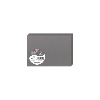 Clairefontaine Doppelkarte C6 210g dunkelgrau
