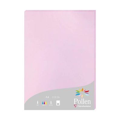 Clairefontaine Papier A4 Pollen 210g flieder 25Bl