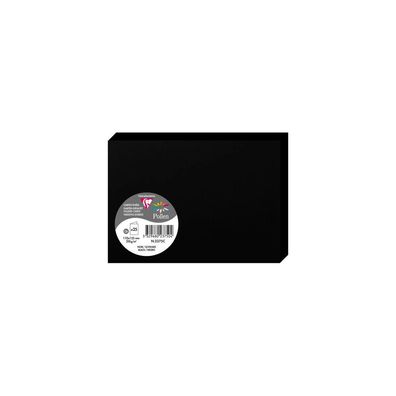 Clairefontaine Doppelkarte C6 210g schwarz