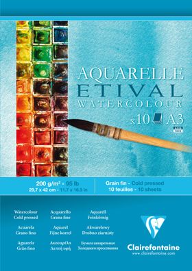 Clairefontaine Aquablock kopfs gel ETI 200g A3 10Bl