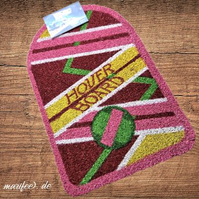 Hoverboard-Fussmatte, Zurück in die Zukunft, 40 × 60 cm, Kokosfaser Art.-Nr. 12434