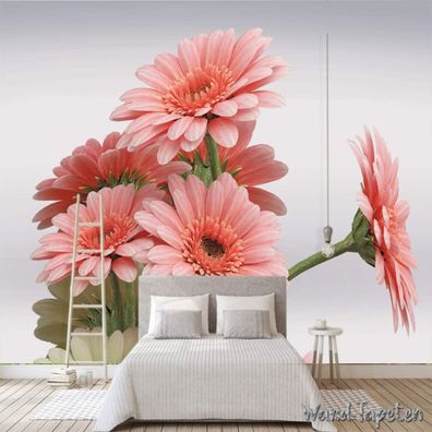 3D Fototapete Blumen Layered Modern Vlies Wandbild Wohnzimmer Wanddekoratio 7234