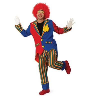 Clown Olli bunt Unisexkostüm