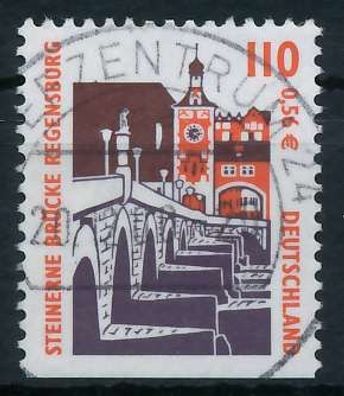 BRD BUND DS Sehenswürdigkeiten Nr 2140D zentrisch gestempelt XA77542