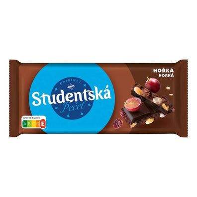 Orion Studentska Pecet Zartbitterschokolade Rosinen und Nüsse 170 g