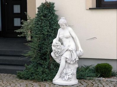 Römische Figur Statue Frau Figuren Statuen Skulptur Skulpturen Garten 121cm Neu