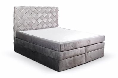 Boxspring Bett mit Bettkasten Matratze Betten Chesterfield Schlafzimmer