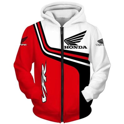 Fruhlings Honda Motorrad dunne Strick durchgehendem 3D Honda Hoodie Pullover Jacke
