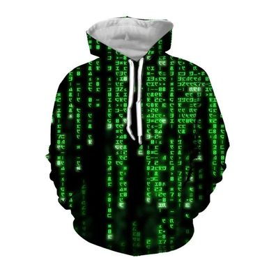 liche lustigem Hacker Code 3D Druck Sweatshirts e Hoodies Pullover Jacket