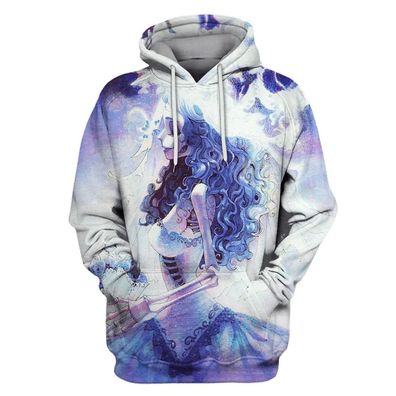 Corpse Bride 3D bedruckte Sweatshirts Kapuzen Hoodies Pullover Jacket