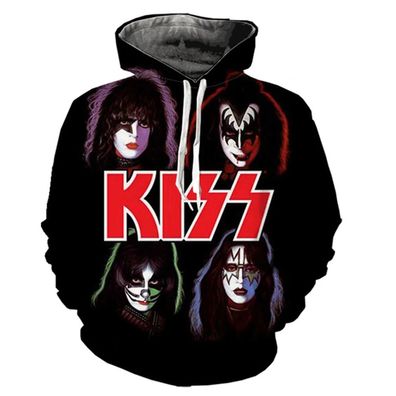 Rock B Kiss 3D Print Sweatshirts Hoodies Pullover Jacket