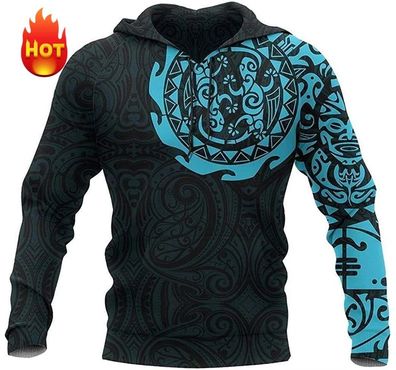 Maori Tattoo Grafik 3D Kategorie Cooler Pop Dropshipping Hoodie Pullover Jacke