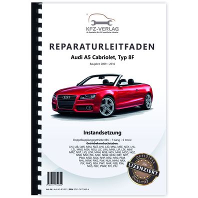 Audi A5 8F 09-16 Instandsetzung 7 Gang Automatikgetriebe 0B5 Reparaturanleitung