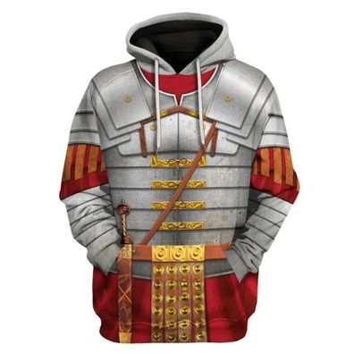 Antike Ritter Cosplay Kapuzen 3D Druck er Kapuzen Kinder Hoodies Pullover Jacket