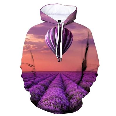 3D Druck Heibluftballon Sweatshirt lich individueller Kapuze Hoodies Pullover Jacket