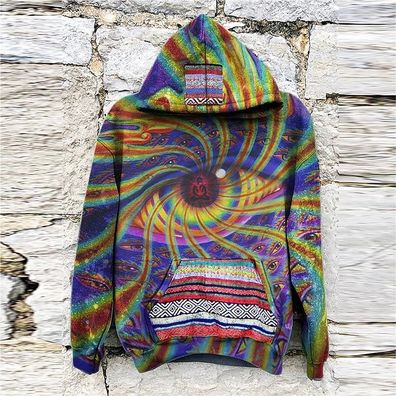 psychedelischem Augenmuster trend 3D heit personalisierbares Hoodies Pullover Jacket