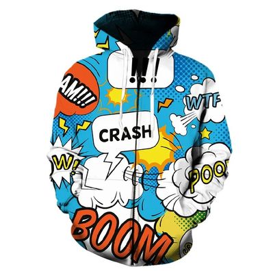 Manga Style 3D Print Cartoon Fruhling Harajuku Teenager Hoodies Pullover Jacket
