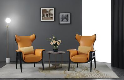 Armchair Modern Design Real Wood Luxury Furniture Club Relax Armchairs Exclusive
