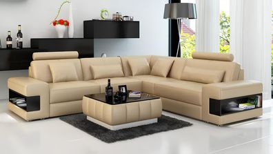 Design couches L-shape Corner Sofa Coffee Table Modern Real Wood luxury Sofas