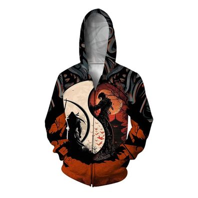 3D beter Totenkopf Keyboard cooler Krieger Grafik langen armeln Hoodie Pullover Jacke