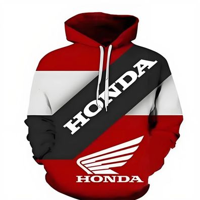 Honda Kapuzen Fruhling 3D Druck Renn Hoodies Pullover Jacket