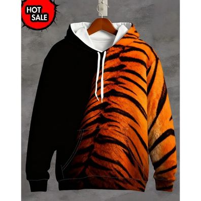 Tier Tiger 3D Print Sweatshirt Style Hoodies Pullover Jacket