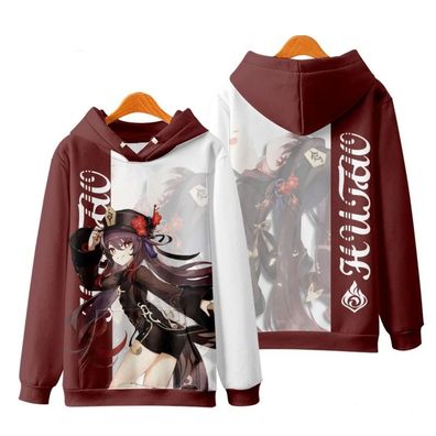 Genshin Impact Hu Tao Cosplay 3D Druck Anime Harajuku Hoodies Pullover Jacket