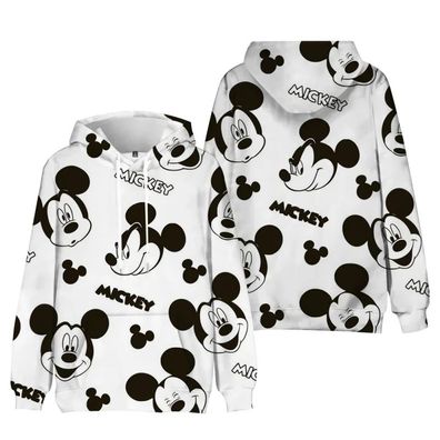 Disney Mickey Mouse 3D Druck Sweatshirts Disney Hoodies Pullover Jacket