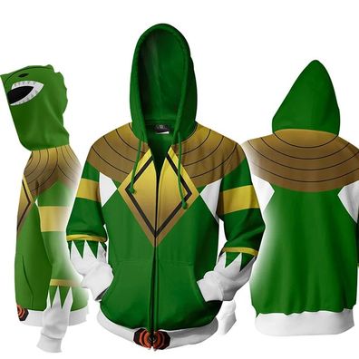 Mighty Morphin 3D Digitaldruck Kinder Cosplay Kostum Hoodies Pullover Jacket