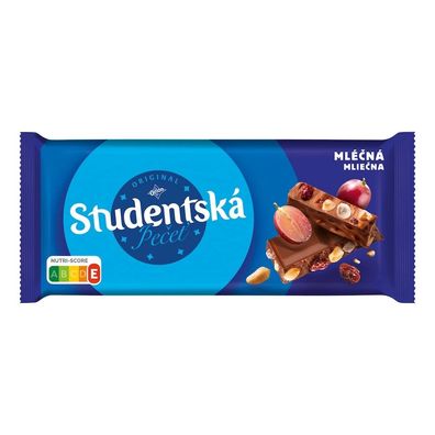 Orion Studentska Pecet Milchschokolade Rosinen und Nüsse 170 g