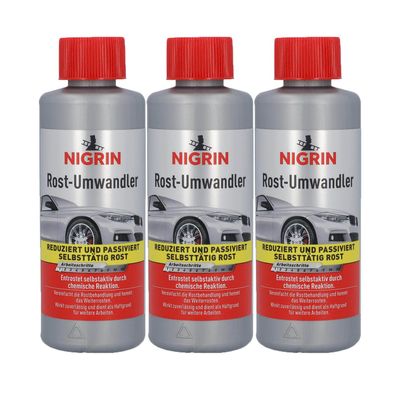 3x NIGRIN 74032 Auto Rostumwandler Rostlösend Rostentferner Selbstaktiv Rost