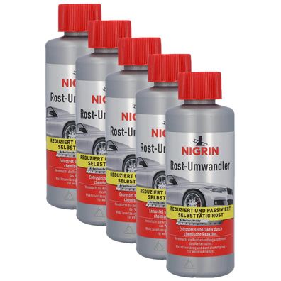 5x NIGRIN 74032 Auto Rostumwandler Rostlösend Rostentferner Selbstaktiv Rost