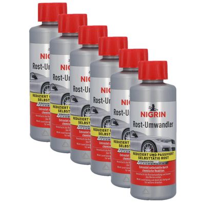 6x NIGRIN 74032 Auto Rostumwandler Rostlösend Rostentferner Selbstaktiv Rost