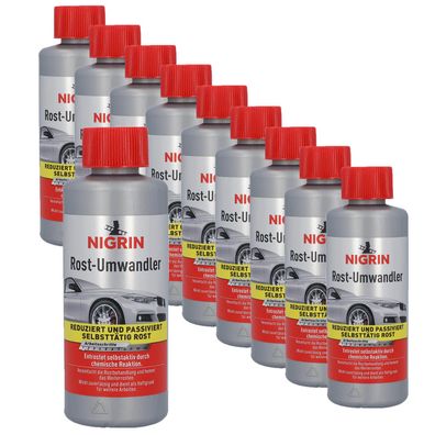 10x NIGRIN 74032 Auto Rostumwandler Rostlösend Rostentferner Selbstaktiv Rost
