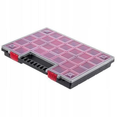 KADAX Organizer, Werkzeugkasten aus Kunststoff, mit Deckel, 40 x 30 cm, 1 Stück