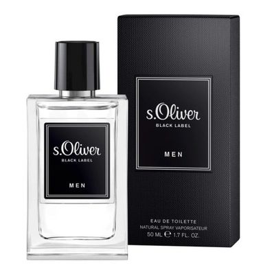 s. Oliver Eau de Toilette Black Label Men, 50 ml