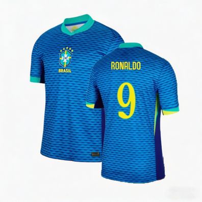 Brasilien Fußball Trikot 2024-2025 Auswärtstrikot Ronaldo 9 Herren