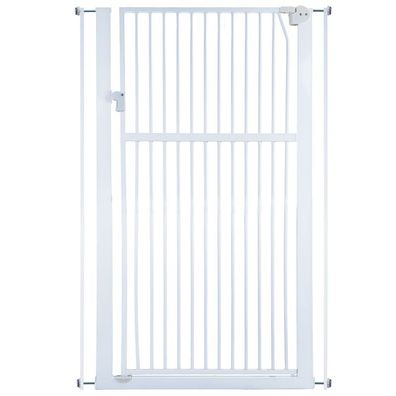 Absperrgitter Treppenschutzgitter weiß für 75-85cm Durchgang 142cm Hoch
