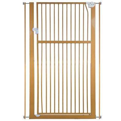 Absperrgitter Treppenschutzgitter beige für 75-85cm Durchgang 142cm Hoch