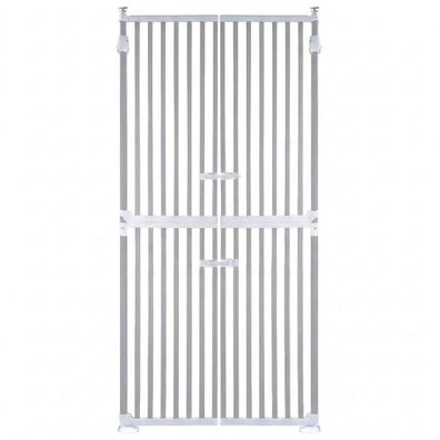 Absperrgitter Treppenschutzgitter Grau 86-96cm 180cm Hoch
