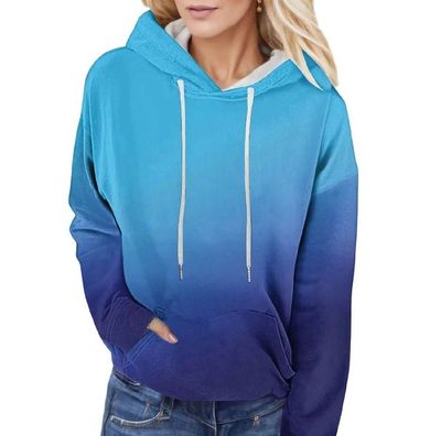 Farbverlauf 3D DruckSweatshirts den e Hoodies Pullover Jacket