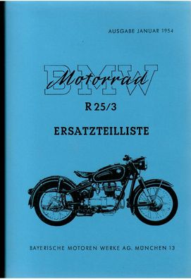 Ersatzteiliste BMW Motorrad R 25/3, Zweirad, Oldtimer, Klassiker