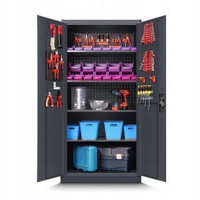 Werkzeugschrank Werkstattschrank Garagenschrank Universalschrank 180x90x50cm