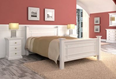 Bett Massivholz Duett 140 x 200 cm Pinie lipizano