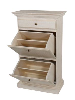 Schuhschrank Garderobenschrank Duett B 67 H 110 cm Pinie massiv lipizano