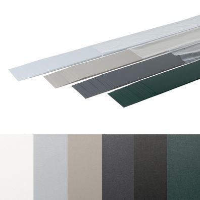 Sichtschutzstreifen Premium für Doppelstabmattenzaun 10er Pack a 2,53m 1,1mm Sicht