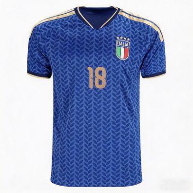 Italien Fußball Trikot WM 2026 Heimtrikot Barella 18 Herren